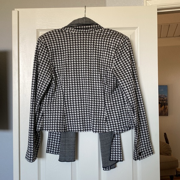 Cabi houndstooth open knit jacket - Picture 3 of 3
